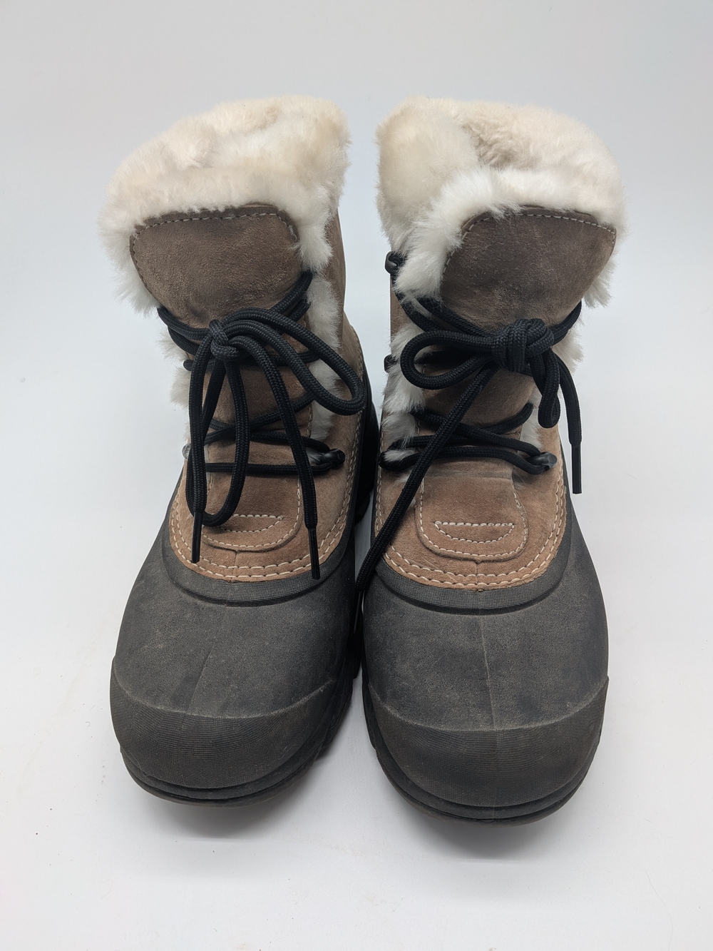 Sorel Snow Angel Lace Waterproof Suede Winter Boots Rootbeer Tan Women’s 7